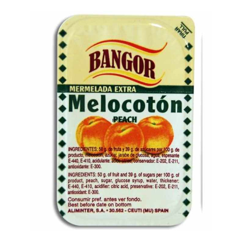 MERMELADA MELOCOTÓN MONODOSIS PLÁS. 108/20 gr.